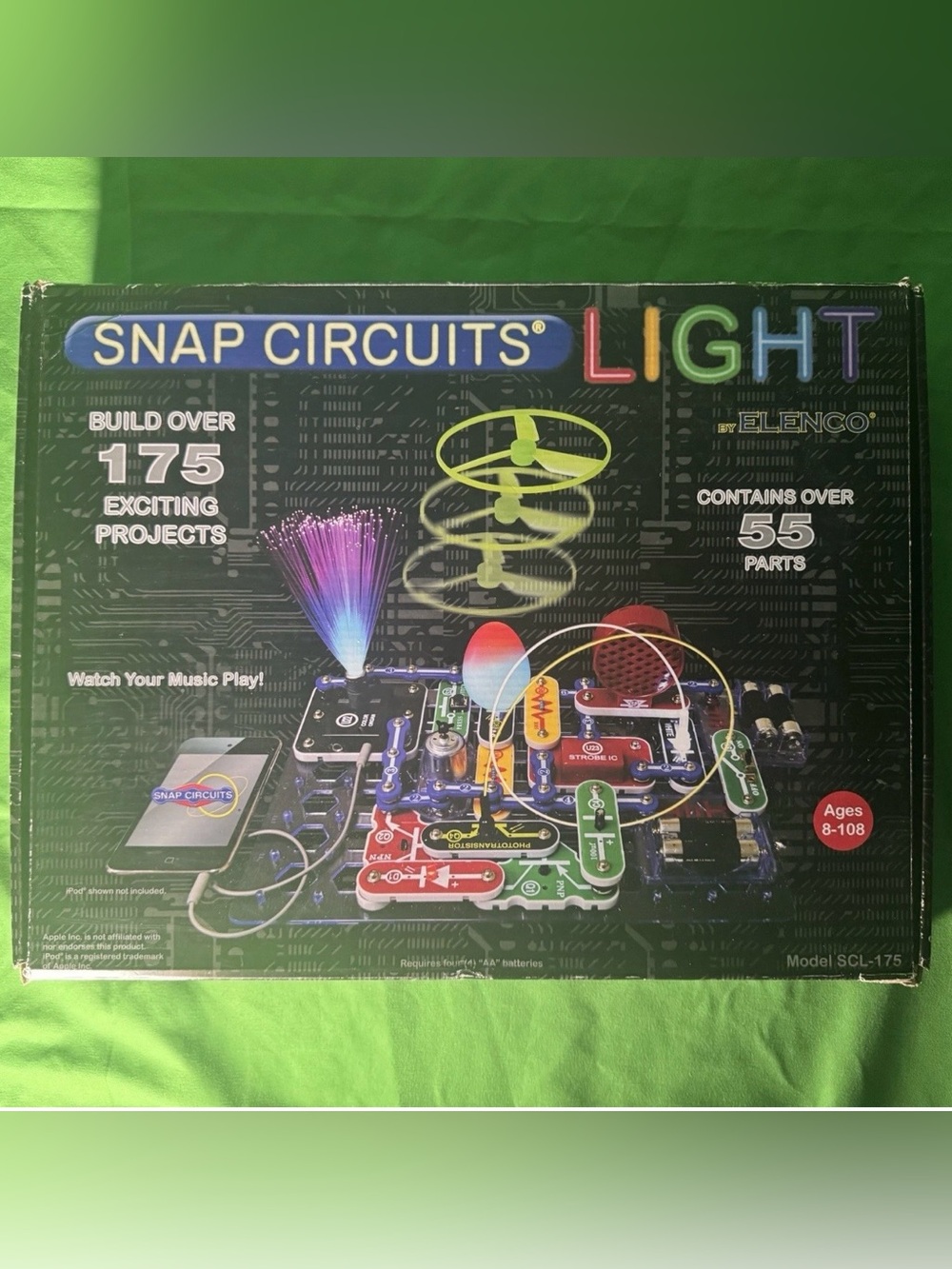 Snap Circuits SCL-175 Lights Electronics Exploration Kit  - Multi- Color